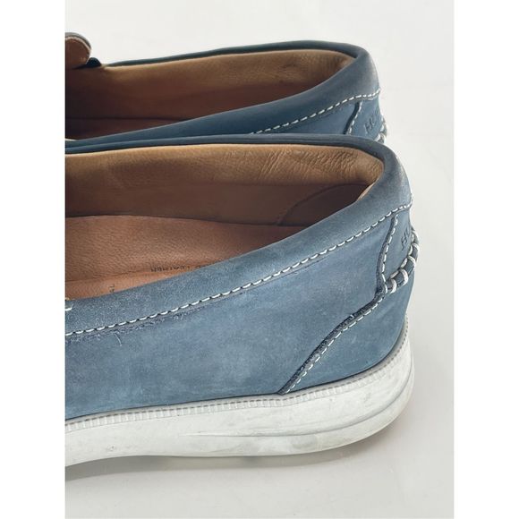 Samuel Hubbard Shoes Loafers Boat Slip‎ On Men Size 9. 5 Blue Suede Blue Skies main image 9